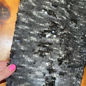 The Festive - Free People Women Sequin Party Sweatpant Jogger Gunmetal Knit